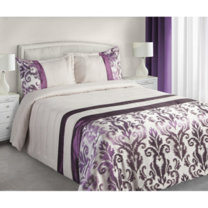 Luxusní přehoz na postel BERNARD 220x240 cm fialová Mybesthome