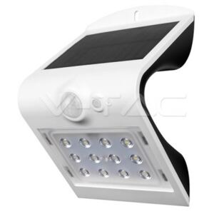 V-TAC 1.5W LED Solar Wall Light Natural White White Body