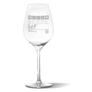 Sklenička na víno SABLIO - Šéf 350 ml
