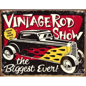Plechová cedule: Vintage Rodshow - 30x40 cm
