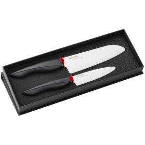 Dárková sada keramických nožů Kyocera Shin 2 ks, bílá