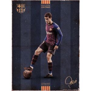 Obraz, Reprodukce - FC Barcelona - Coutinho Vintage, (30 x 40 cm)