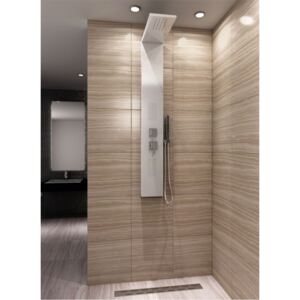 Sprchový panel Rea Wash bílý/chrom