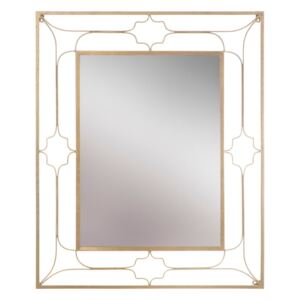 Nástěnné zrcadlo ve zlaté barvě Mauro Ferretti Balcony, 80 x 100 cm