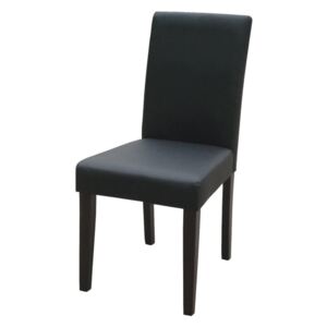 Massive home | Židle TORINO černá Imitace kůže