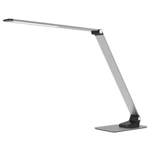 Solight LED stolní lampička stmívatelná, 11W, změna chromatičnosti, broušený hliník, stříbrná, WO51-S
