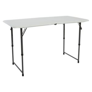 Skládací stůl 122 cm bílá / černá Dekorhome