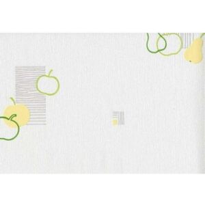 Novamur 4262-10 tapety na zeď TENDENCE | 0,53 x 10,05 m | šedá, žlutá, zelená, bílá vinylová tapeta na stěnu 426210