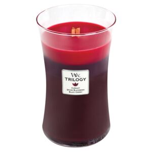 WoodWick vonná svíčka Trilogy Sun Ripened Berries velká váza