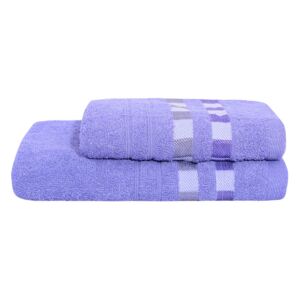 Set ručníku a osušky TORA fialový