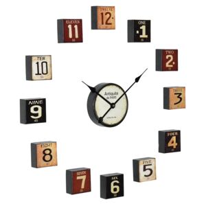 [en.casa]® Nástěnné hodiny - vícedílne – analogové - barevné – 68 x 4 x 68 cm