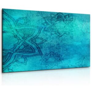 Obraz mandala nebeská + háčky, hřebíčky, čistící hadřík ZDARMA Velikost (šířka x výška): 90x60 cm