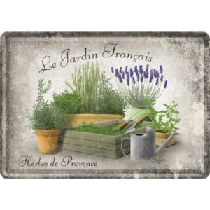 Postershop Plechová pohlednice - Le Jardin Français