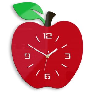 3D Nalepovací hodiny Apple červené