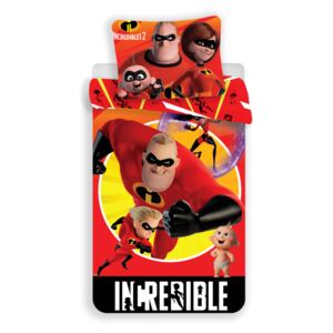 Jerry Fabrics DĚTSKÉ BAVLNĚNÉ POVLEČENÍ - Incredibles 02 - Úžasňákovi 140x200/70x90cm