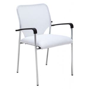 Jídelní / konferenční židle Cuba, bílá