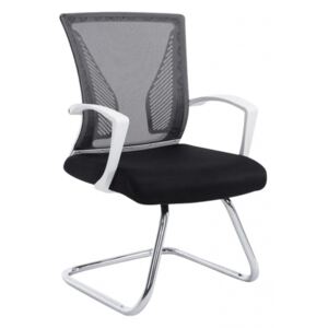 Jídelní / konferenční židle Bonnie podnož chrom, černá