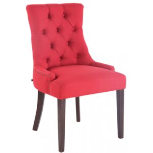 Jídelní židle Aberdeen látkový potah, antik, červená