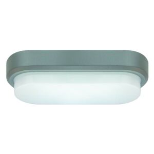 Venkovní stropní osvětlení PABLO LED L, 12W, denní bílá, oválné, šedé, IP54 Strühm PABLO LED L 03152