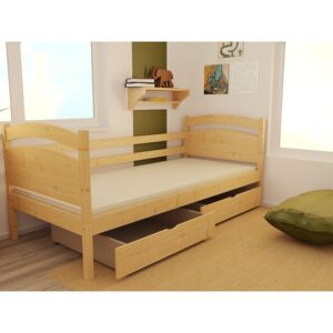 Vomaks dětská dřevěná postel s vysokým čelem DP026