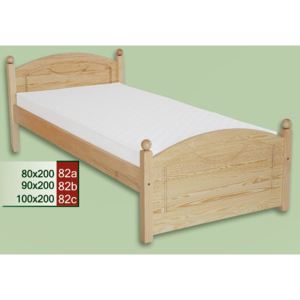 Dřevěná postel CLASSIC 82 z masivu borovice