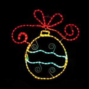 ACA DECOR LED Vánoční ozdoba - koule do okna