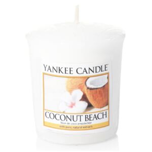 Yankee Candle - votivní svíčka Coconut Beach 49g (Chuť tropického teplého kokosu smíchaného s ananasem a tahitskou vanilkou.)