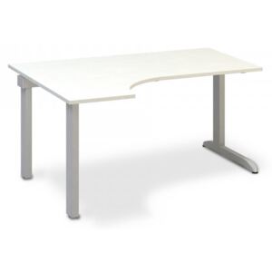 Ergonomický stůl ProOffice C 180 x 120 cm, levý bílá