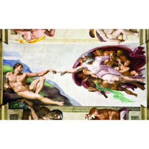Postershop Fototapeta: Stvoření Adama (Michelangelo Buonarotti) - 184x254 c
