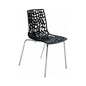 Jídelní židle Coral-D (Černá) SC04 SitBe