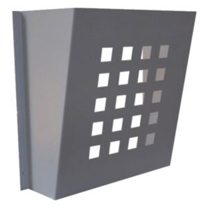 DOLS DV-02 RAL 7040 - lakovaný poštovní košík, pro dveřní vhoz nebo letáky, šedý