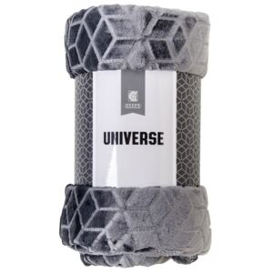 Deka z mikrovlákna UNIVERSE 150x200 cm tmavě šedá Essex