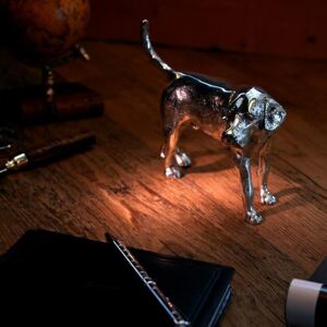 Dekorativní soška / těžítko, Lovecký pes, postříbřeno