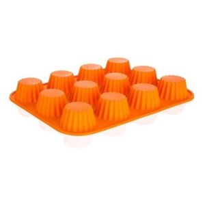 BANQUET Forma na 12 košíčků silikonová Orange 32x24x3,4 cm