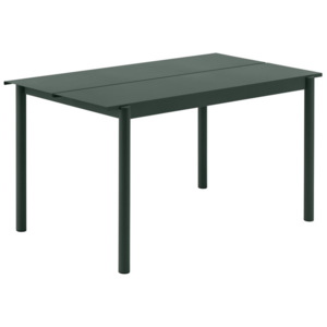 Muuto Stůl Linear Steel Table 140 cm, dark green