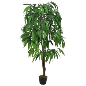 Umělá rostlina mangovník s květináčem zelená 140 cm