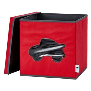 Elisdesign Designový úložný box s víkem a okénkem - autíčko