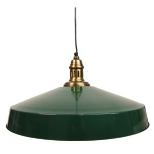 Zelené kovové závěsné světlo antik - Ø 51*22 cm