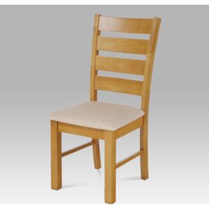Artium Jídelní židle barva dub / potah béžový - WDC-181 OAK2