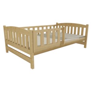 Dětská postel DP 002 XL 120 x 200 cm surové dřevo