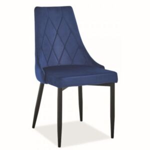 Jídelní židle Trix III Velvet modrá