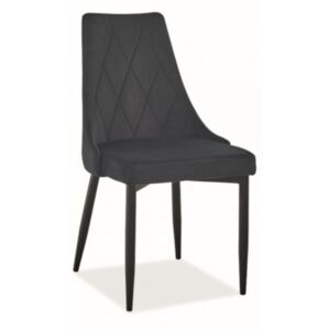Jídelní židle Trix III Velvet černá