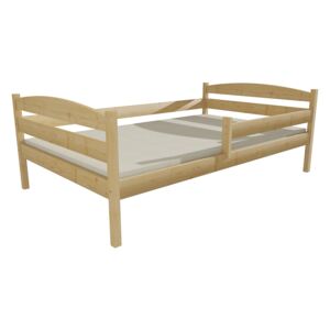 Dětská postel DP 017 XL 120 x 200 cm surové dřevo