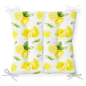 Podsedák s příměsí bavlny Minimalist Cushion Covers Sliced Lemon, 40 x 40 cm