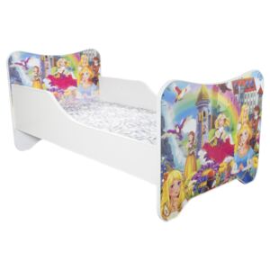 Dětská postel s obrázkem 160x80 - Království (Dětská postel Království 160x80 bez úložného prostoru)
