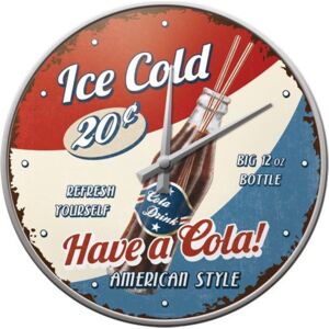 Nostalgic Art Nástěnné hodiny - Ice Cold