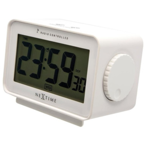 Stolní digitální hodiny řízené signálem DCF 5202wi Nextime Easy Alarm 13cm