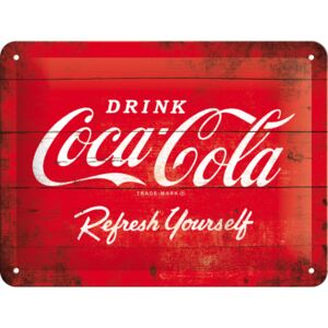 Nostalgic Art Plechová cedule - Coca-Cola (Červené logo) 15x20 cm