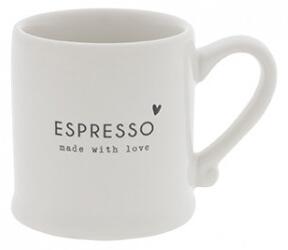 Hrnek Espresso MADE WITH LOVE, černá, 80 ml Bastion Collections RJ-ESPRESSO-009-BL