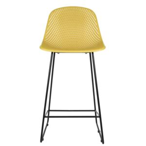 Barová stolička Diamond Mesh Leitmotiv (Barva - žlutá)